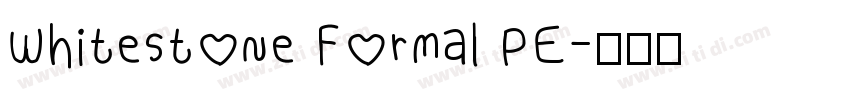 Whitestone Formal PE字体转换